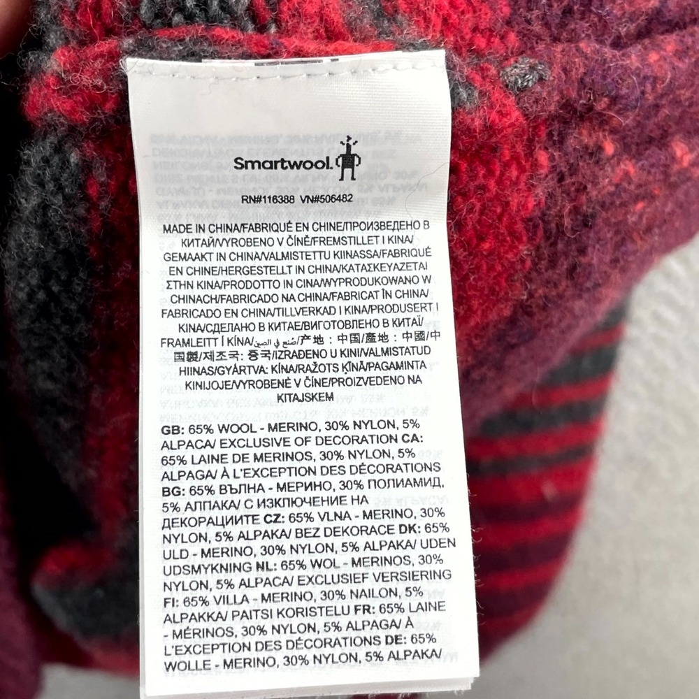 Smartwool Cozy Lodge Ombre Sweater Womens Large Raglan Sleeve Streetwear Grunge - Picture 6 of 8